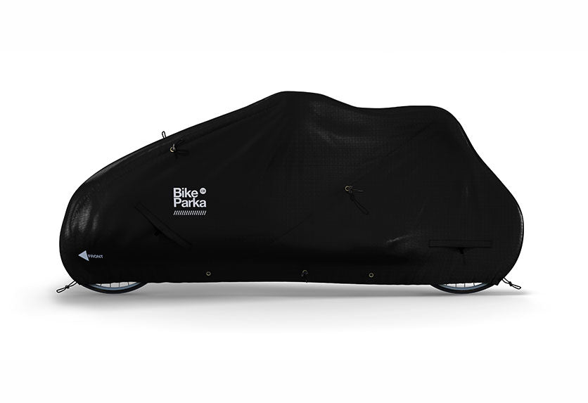 BikeParka Cargo waterproof cover for box-style and long-frame cargo bikes